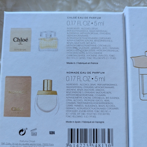 New! Chloe Perfume Set with Gold and Silver Accents - Picture 2 of 4